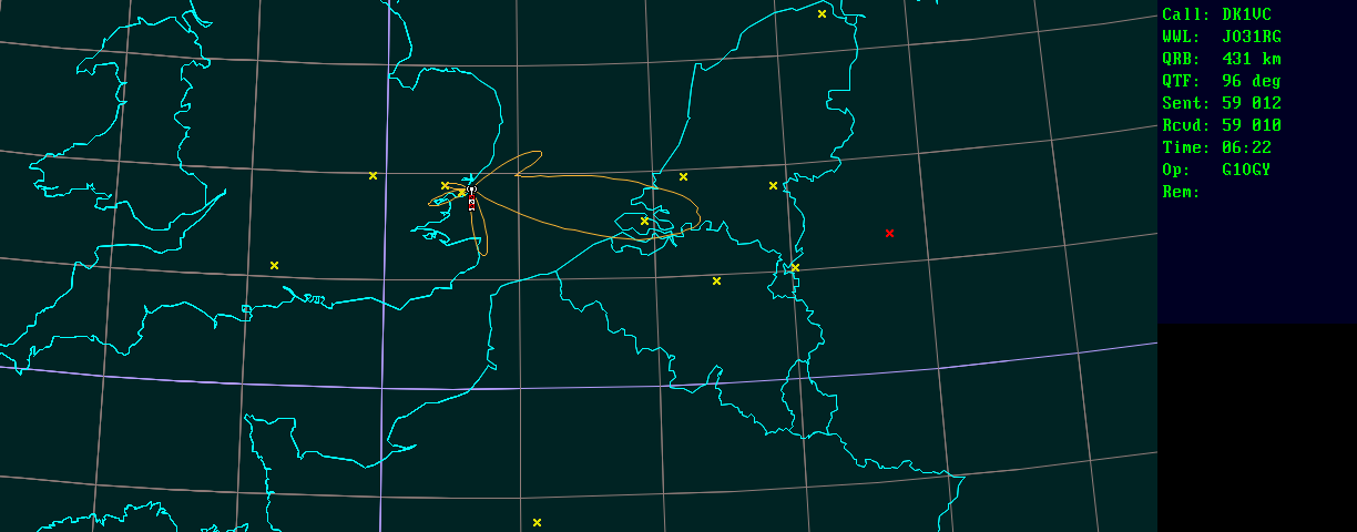 Polar map for 10 GHz